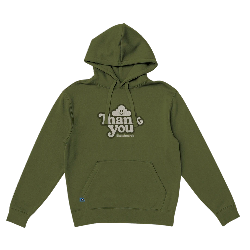 Moletom Thank You Logo Core Olive Green