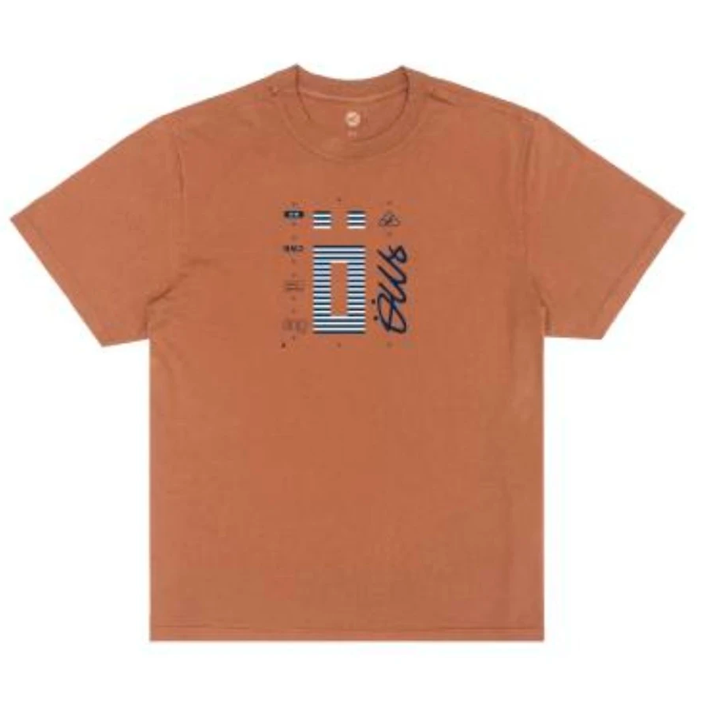 Camiseta Ous Silk Screen Marrom