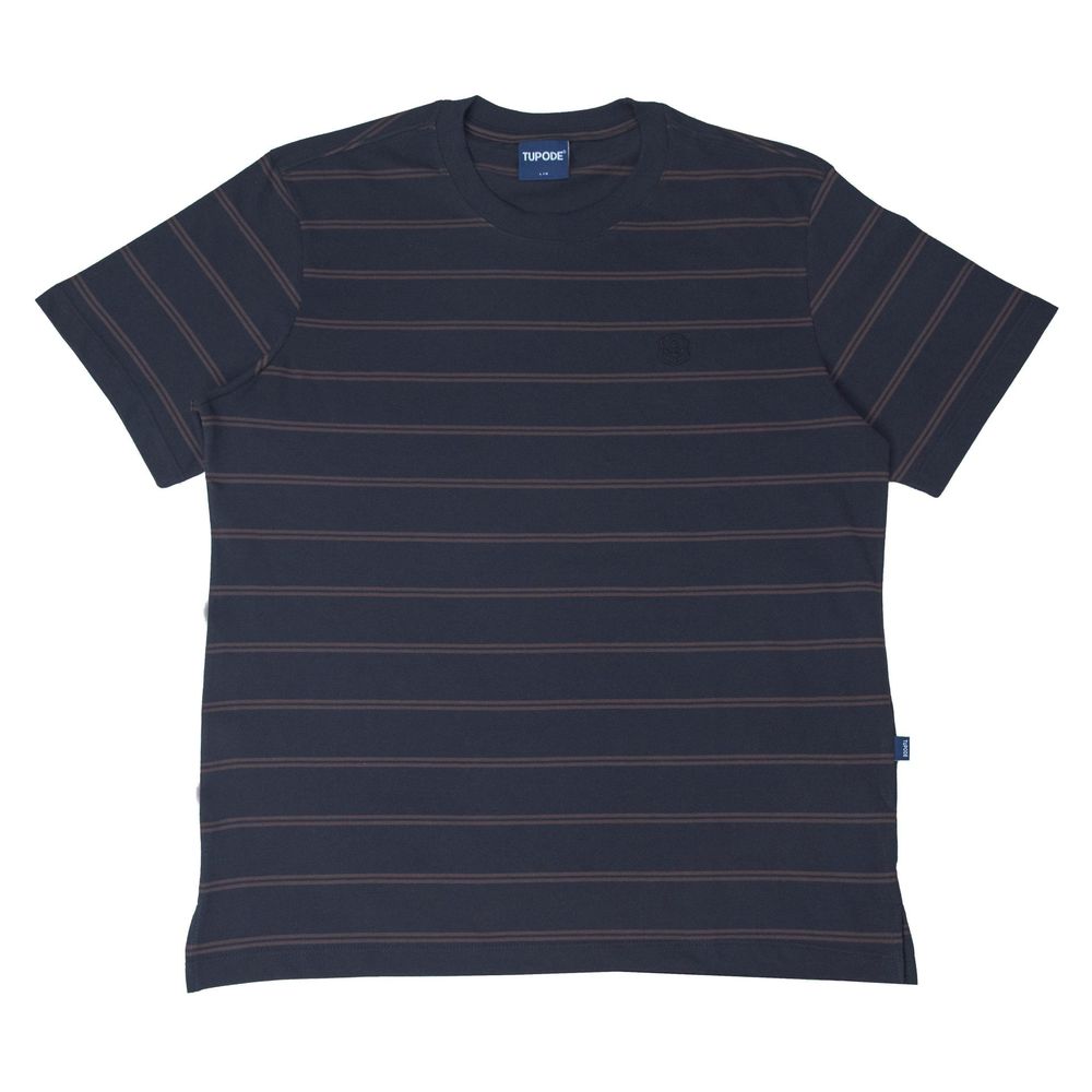 Camiseta Tupode Listrada Anc Preto Marrom