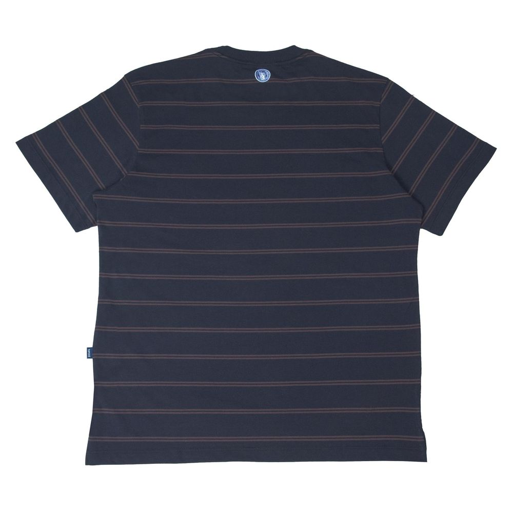Camiseta Tupode Listrada Anc Preto Marrom