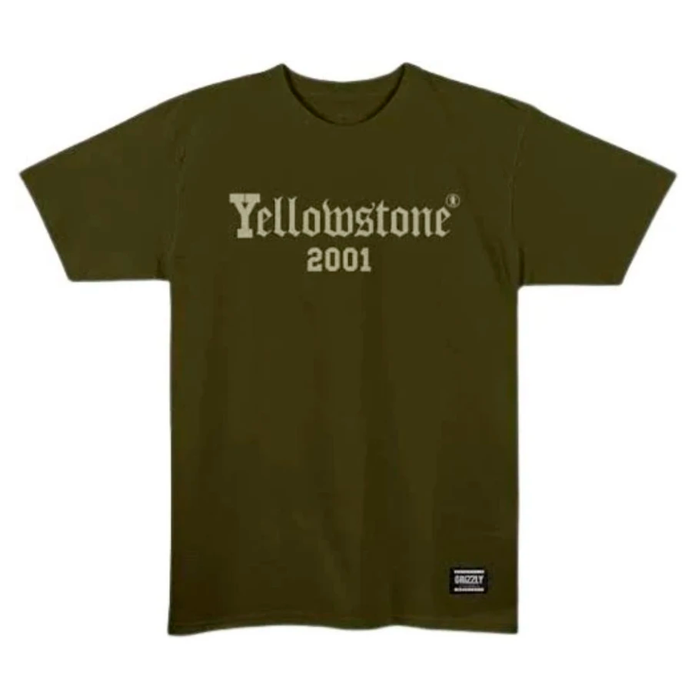 Camiseta Grizzly Yellowstone Verde Masculino