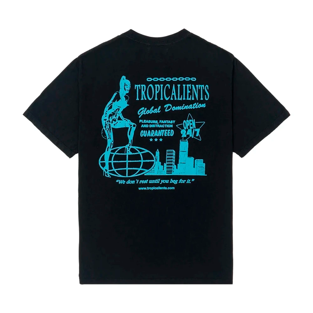 Camiseta Tropicalients Global Domination Preto