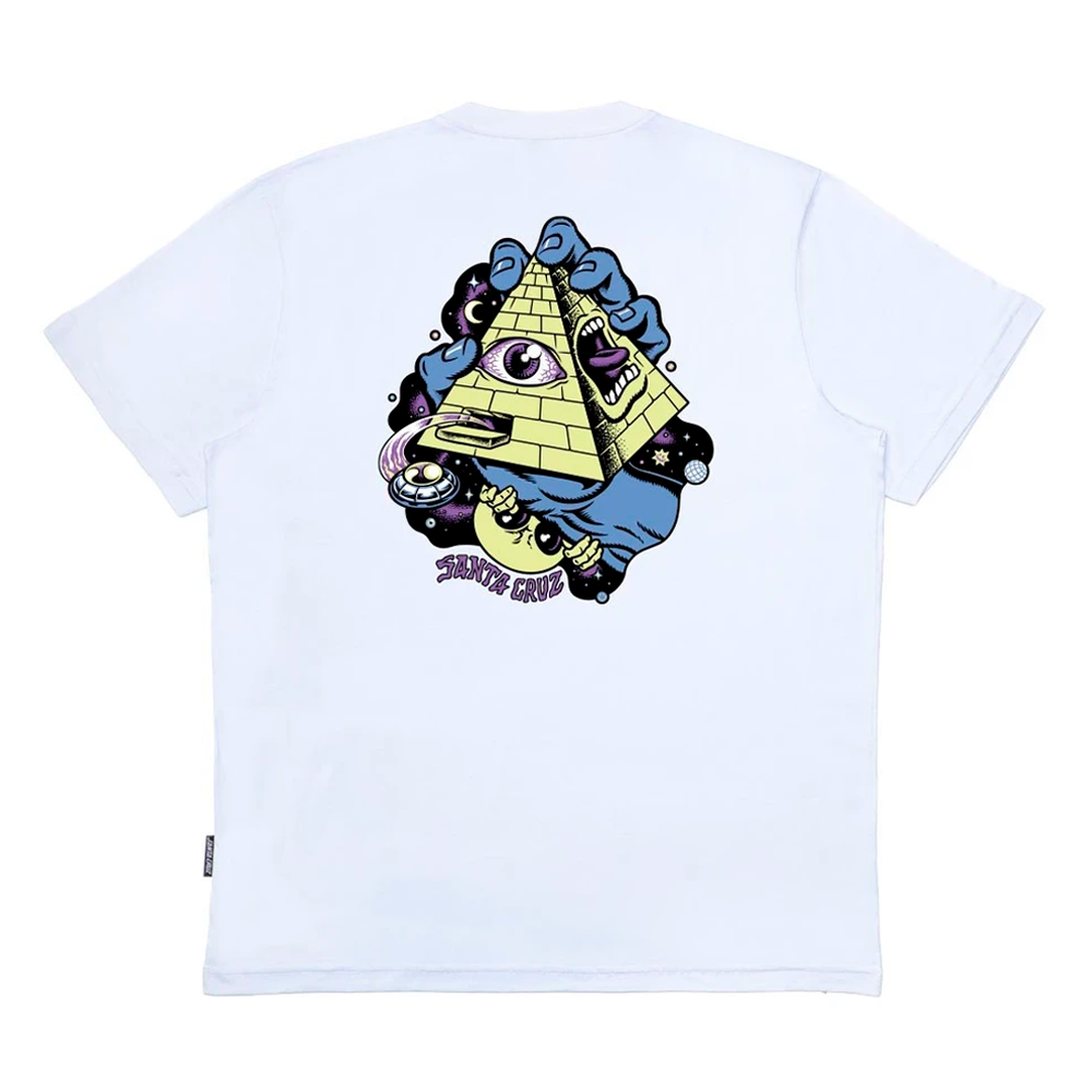 Camiseta Santa Cruz Knibbs Invasion Hand Branco
