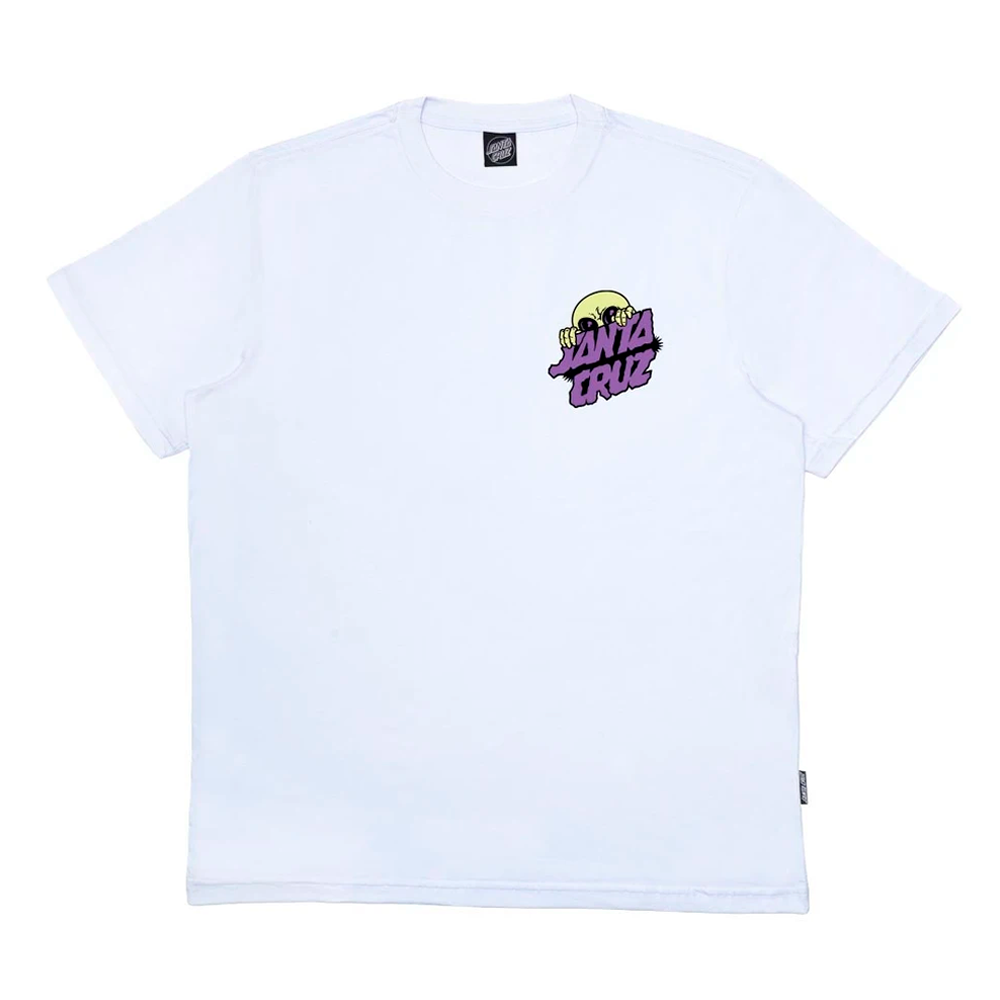 Camiseta Santa Cruz Knibbs Invasion Hand Branco