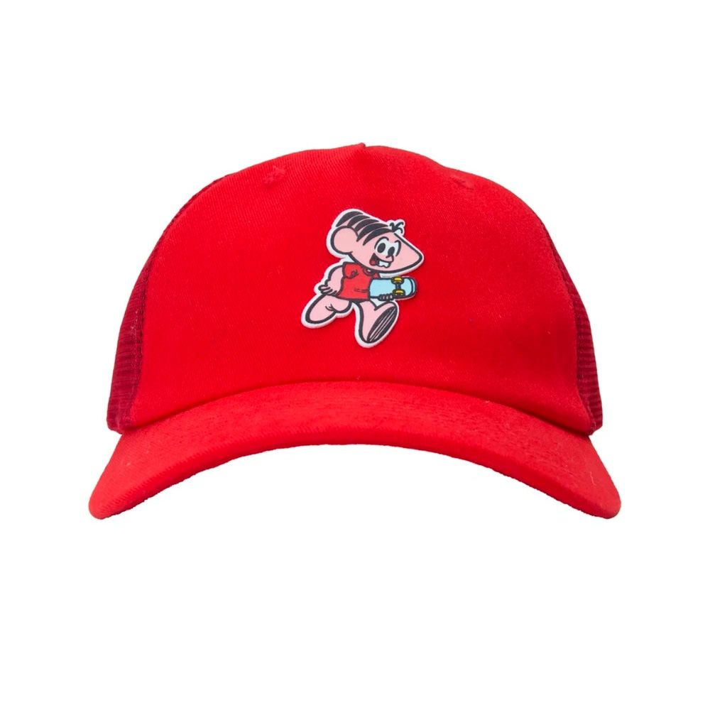 Boné Tupode Trucker Monica SanSK8 Vermelho