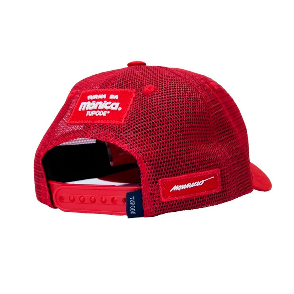 Boné Tupode Trucker Monica SanSK8 Vermelho