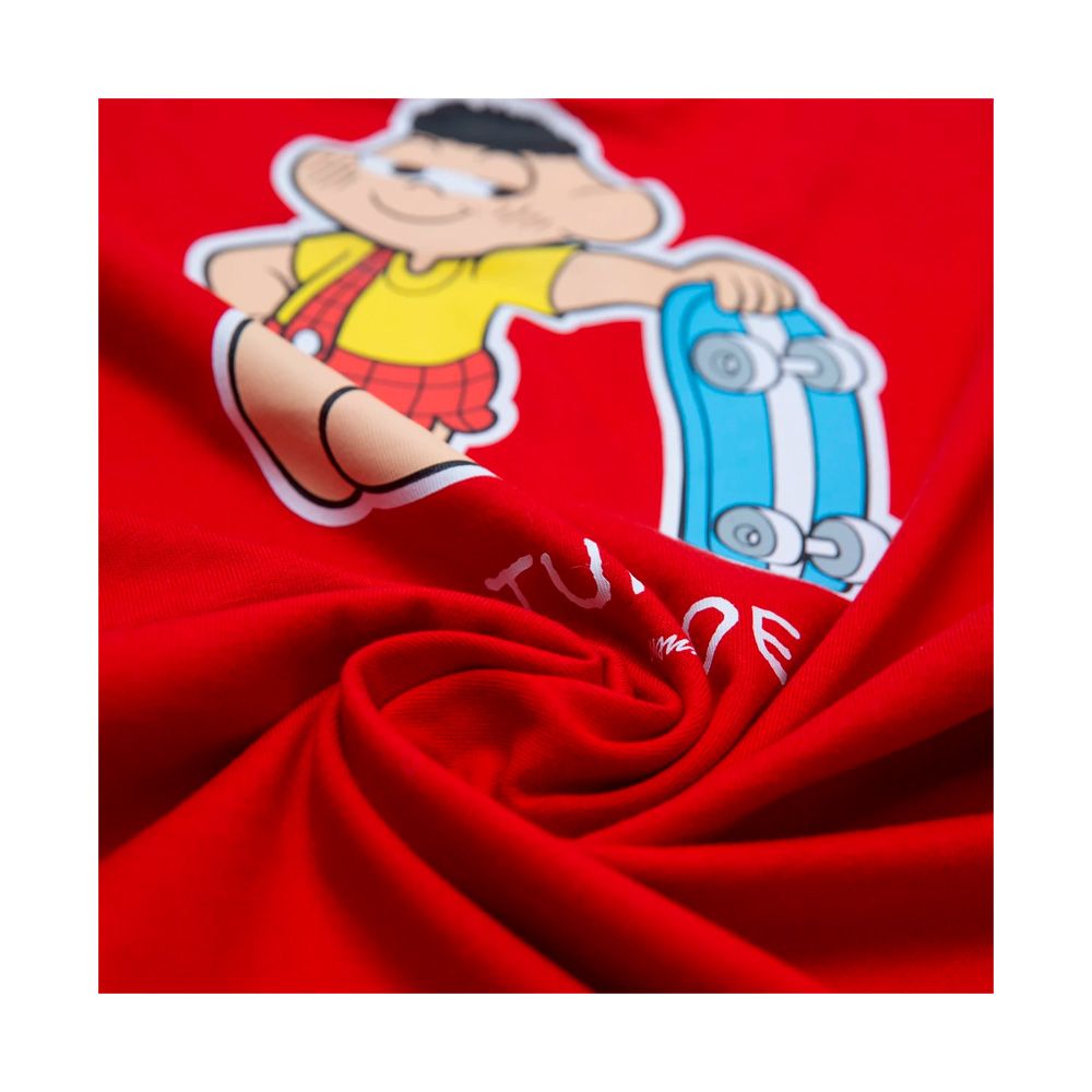 Camiseta Tupode Cascao Skateboo Vermelho