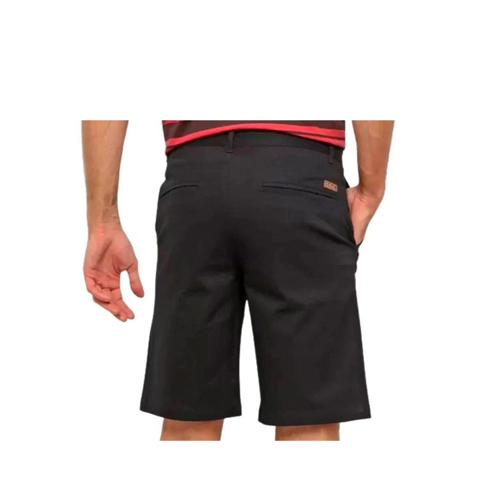 Bermuda Grizzly Chino Preto Masculino