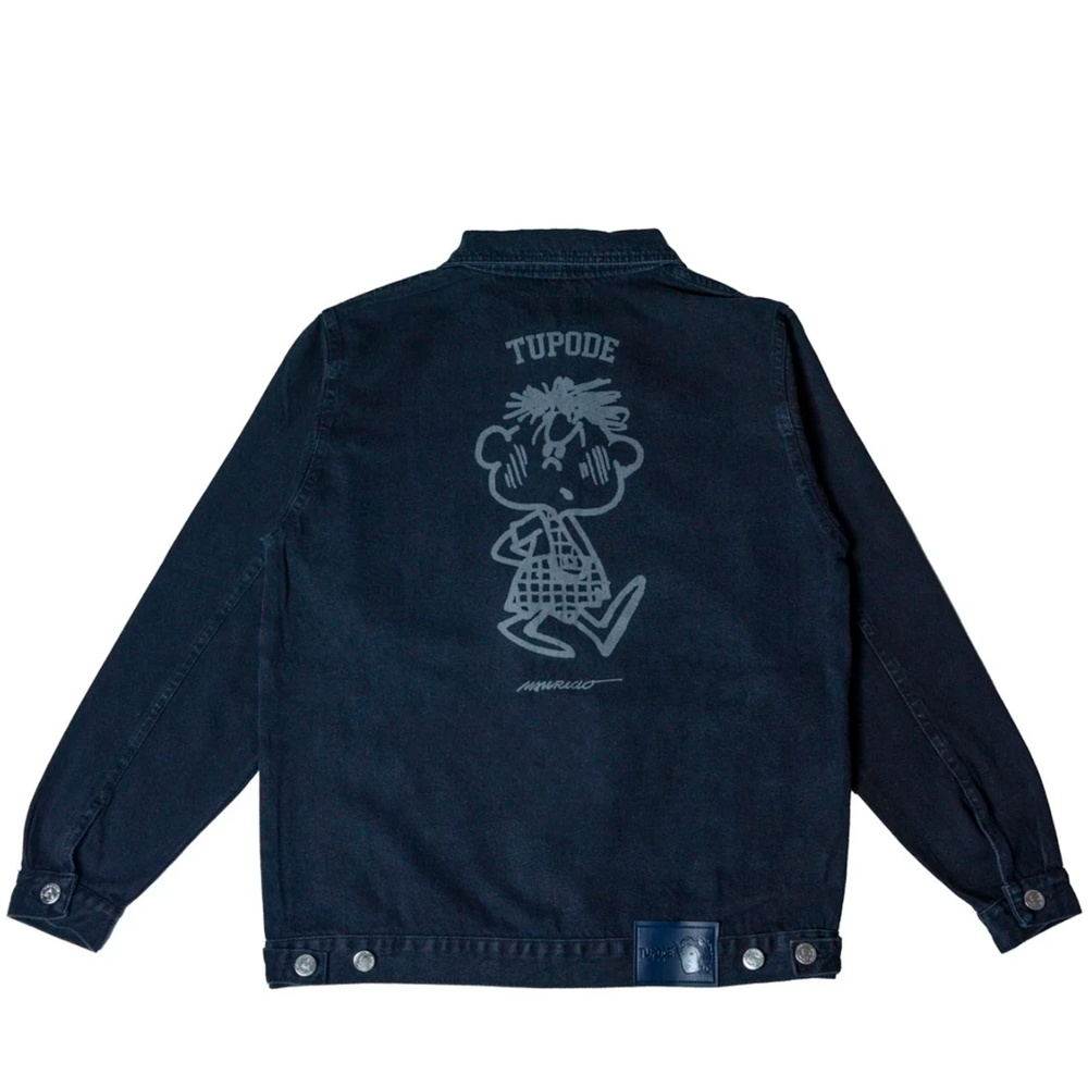 Jaqueta Tupode Prof Cascao Old Jeans Stone Preto