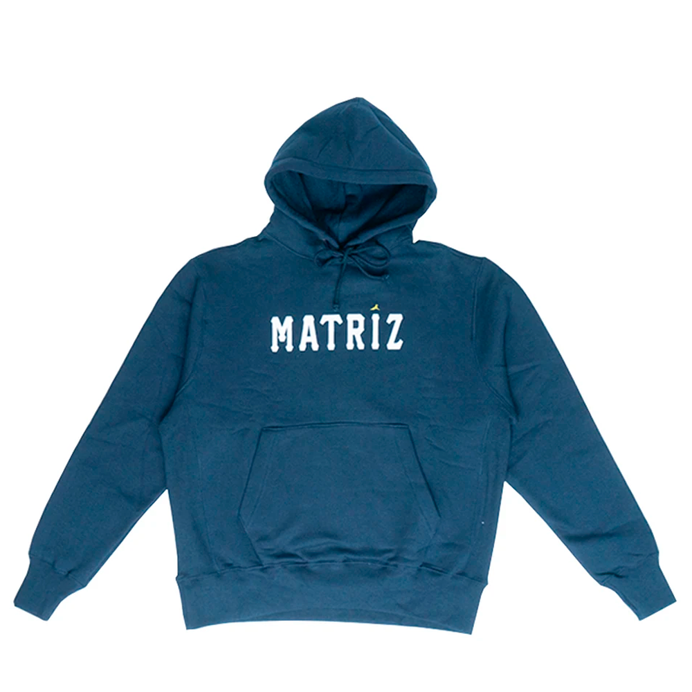 Moletom Matriz Canguru Script Azul Marinho
