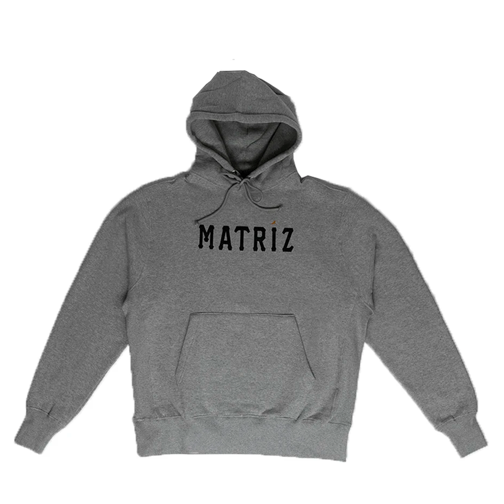 Moletom Matriz Canguru Script Cinza Mescla