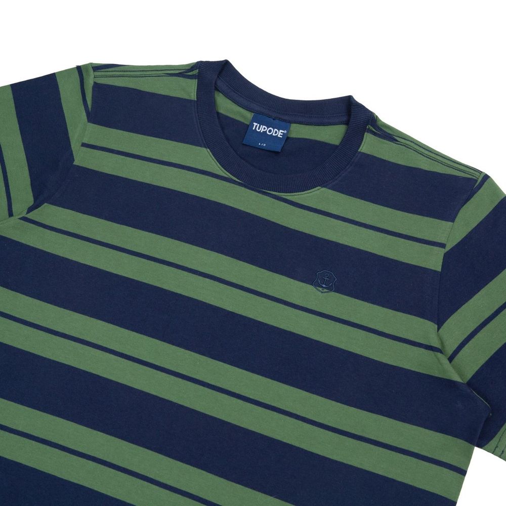 Camiseta Tupode Listrada Anc Azul