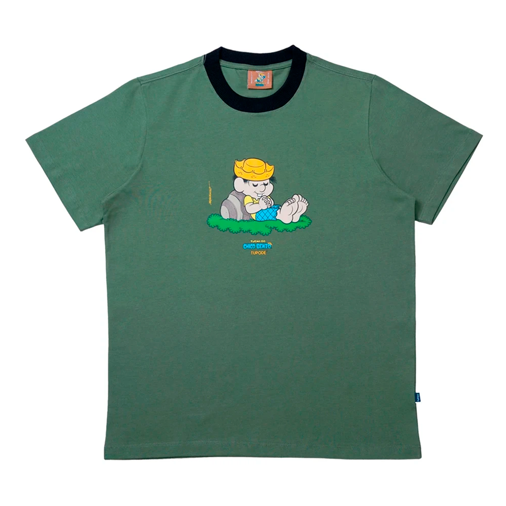 Camiseta Tupode Chico Bento Relax Verde