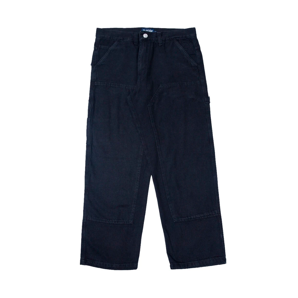 Calça Tupode Carpinteiro Double Knee Jeans Preto Stone