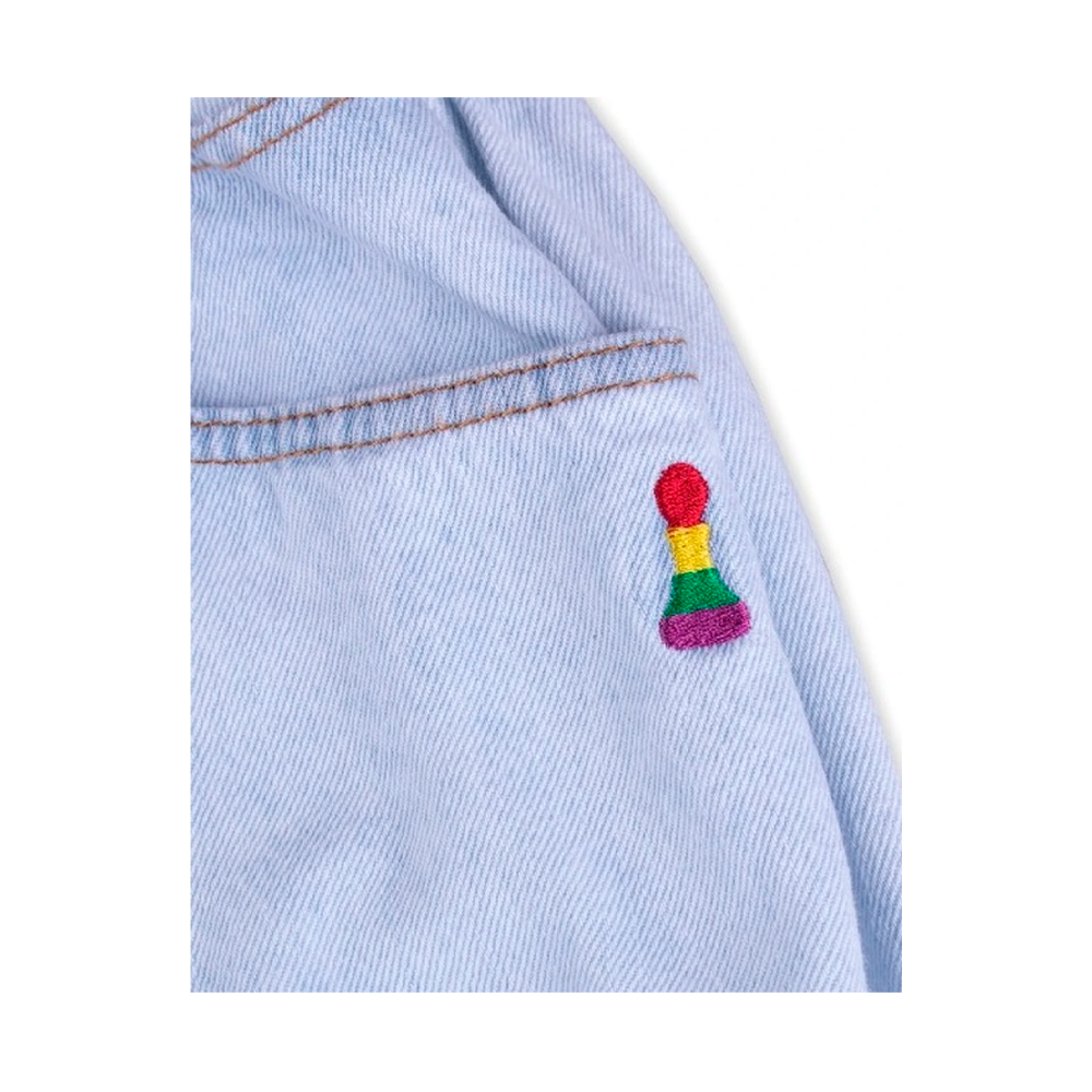 Calça Fate Aero Carpinteiro Jeans Azul 
