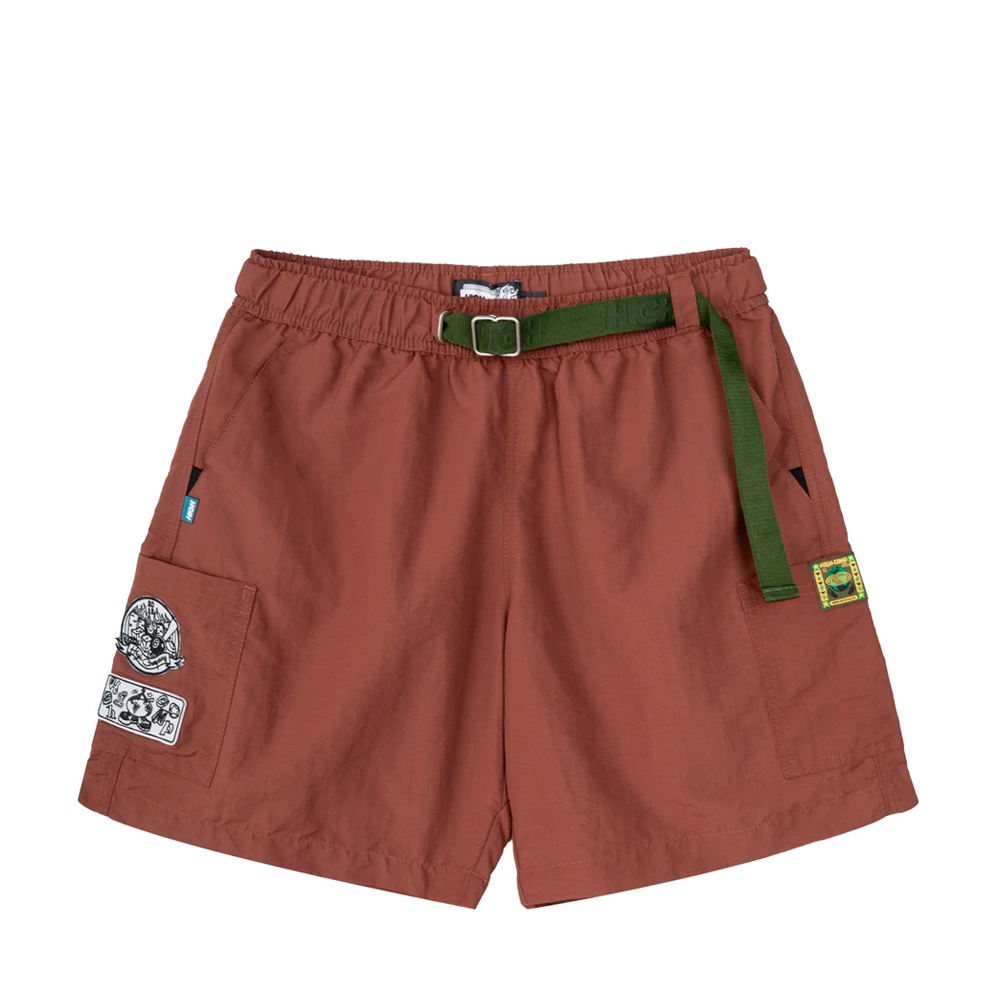 Sport Shorts High Orbit Patches Brown