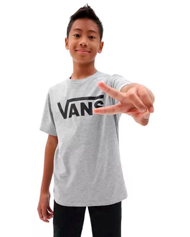 Camiseta Vans Classic Infantil Athletic Heather Black