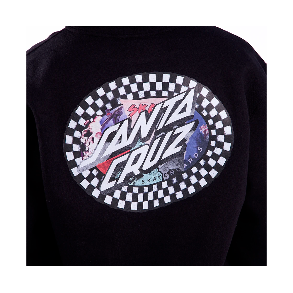 Moletom Santa Cruz Collage Oval Dot Preto