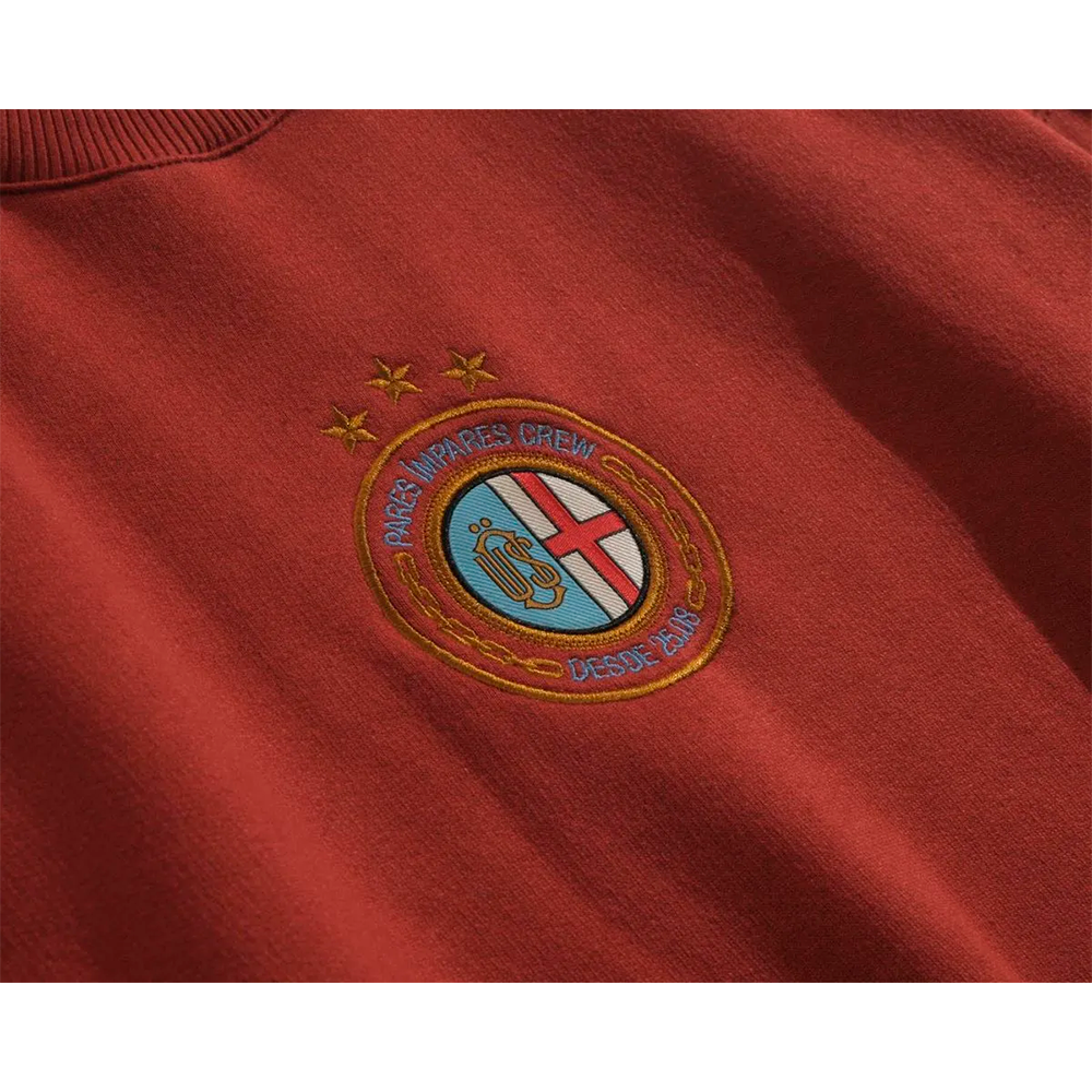 Moletom Ous Crewneck Escudo Vermelho