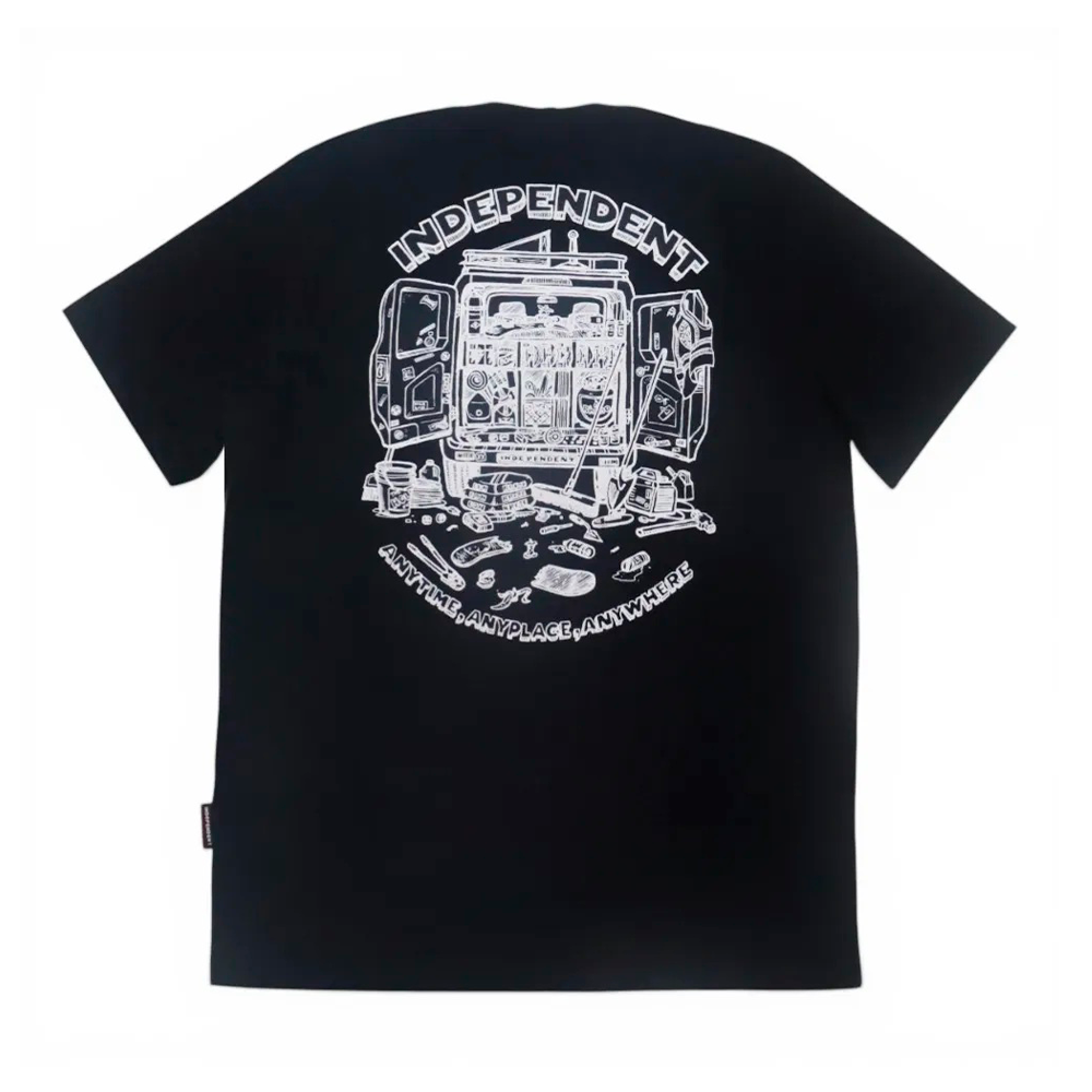 Camiseta Independent Anytime Anyplace Anywhere Preto