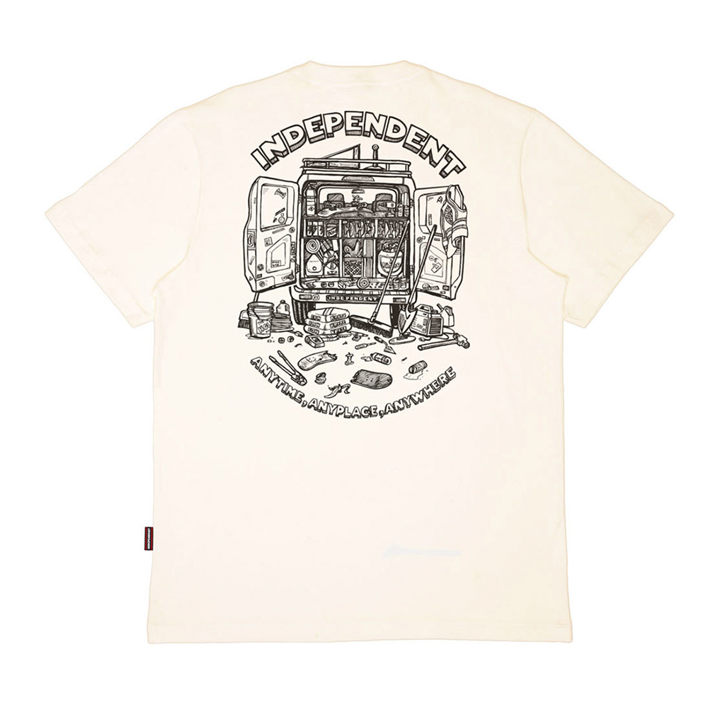 Camiseta Independent Anytime Anyplace Anywhere Off White