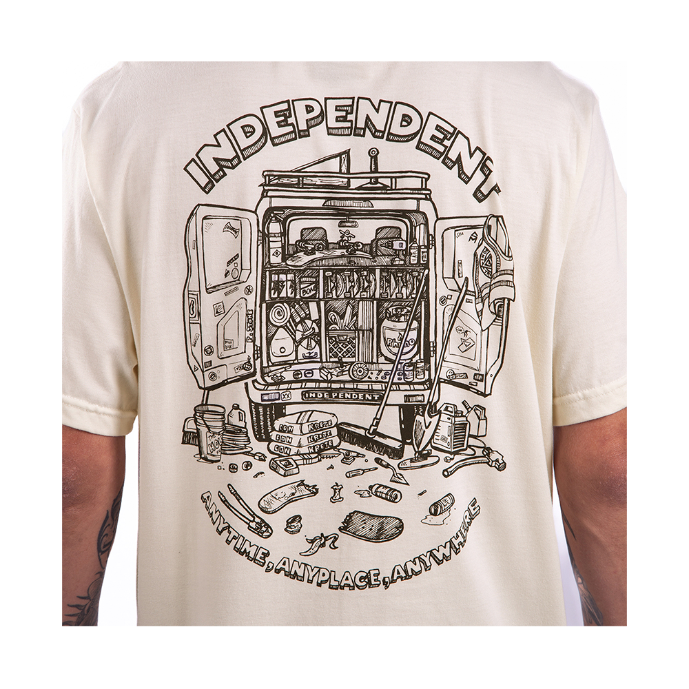 Camiseta Independent Anytime Anyplace Anywhere Off White