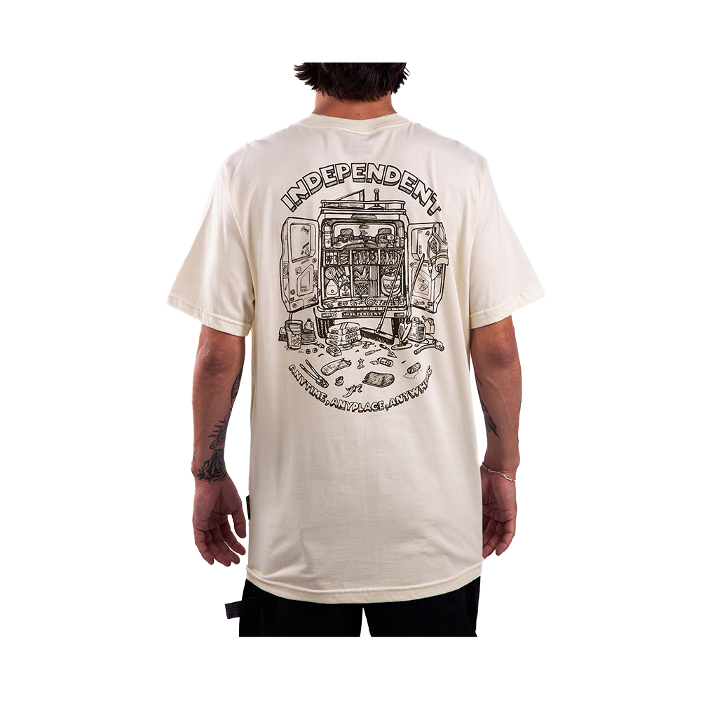 Camiseta Independent Anytime Anyplace Anywhere Off White