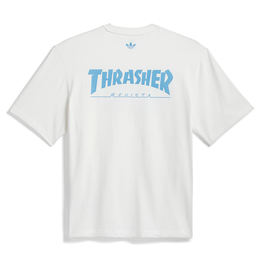 Camiseta Adidas Skateboarding Seleção Argentina  x Thrasher  Branca