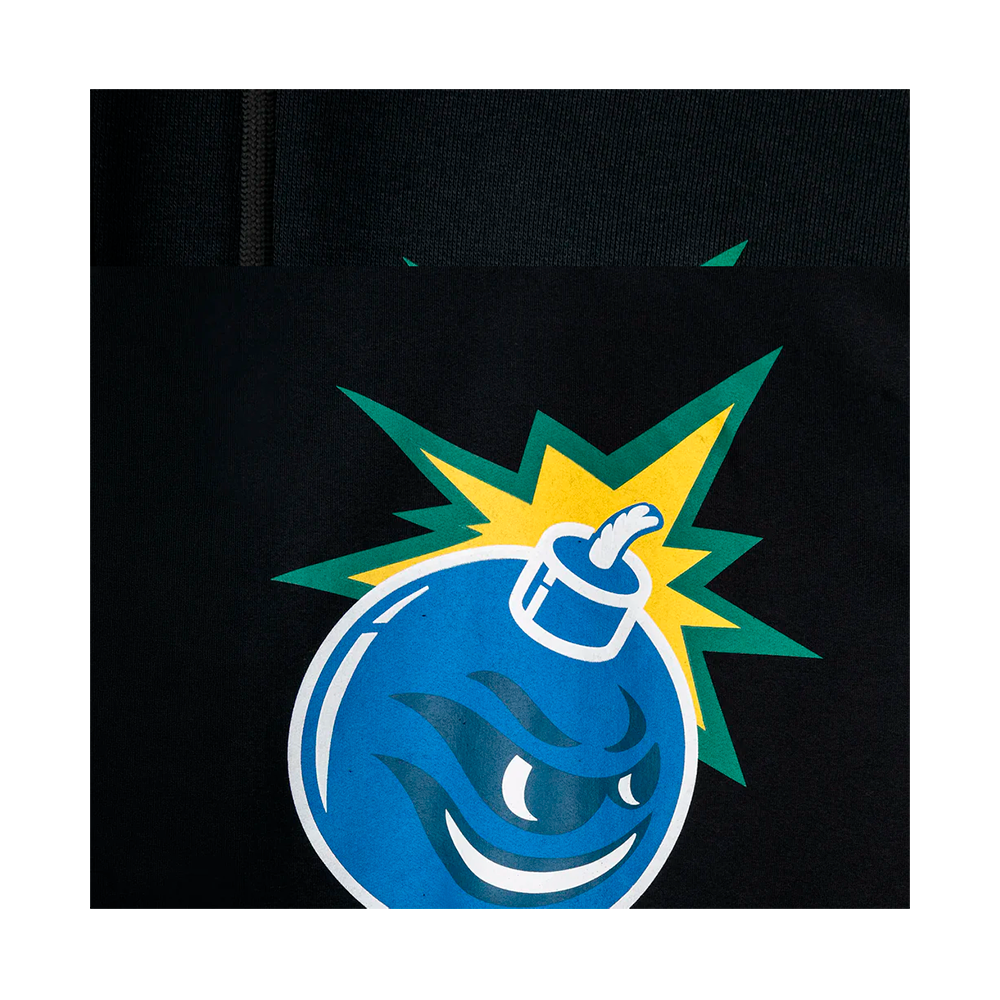 Moletom High x The Hundreds Flames Bar Logo Canguru Fechado