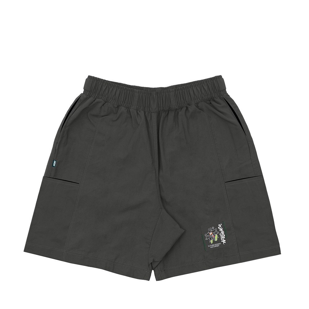 Shorts High Nylon Madstar Cinza
