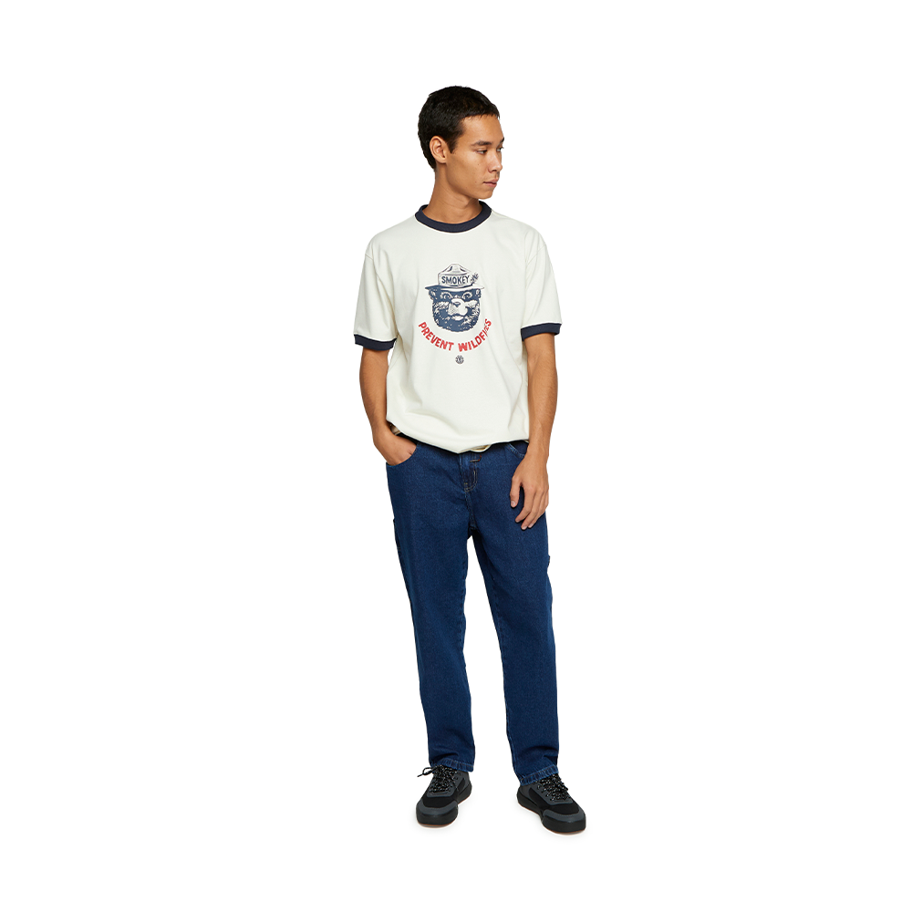 Camiseta Element  Sbxe Ringer Off White