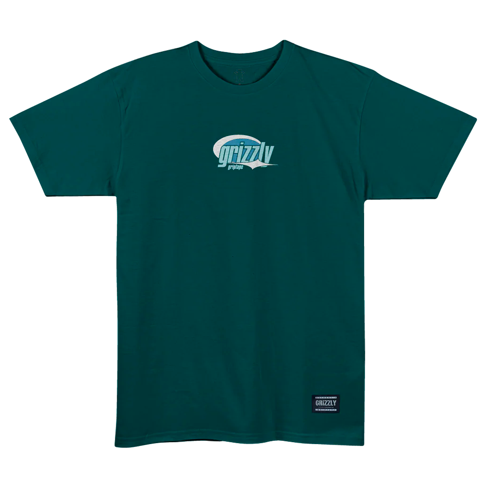 Camiseta Grizzly  Back Script Logo Verde