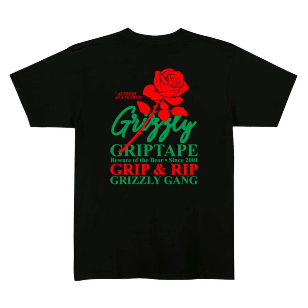 Camiseta Grizzly Fresh Flowers Black