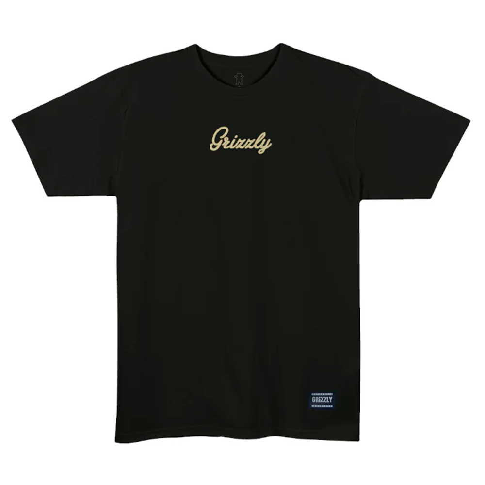 Camiseta Grizzly  Mini Script Preto