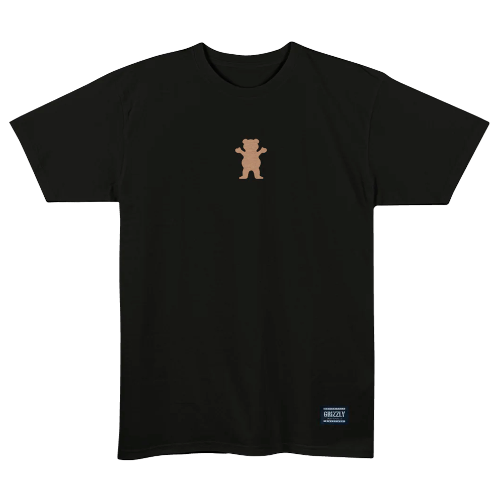 Camiseta Grizzly Back Script Logo Preto