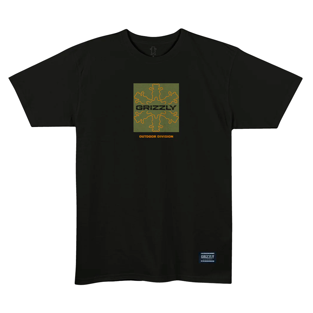 Camiseta Grizzly Box Outdoor Division Drift Preto