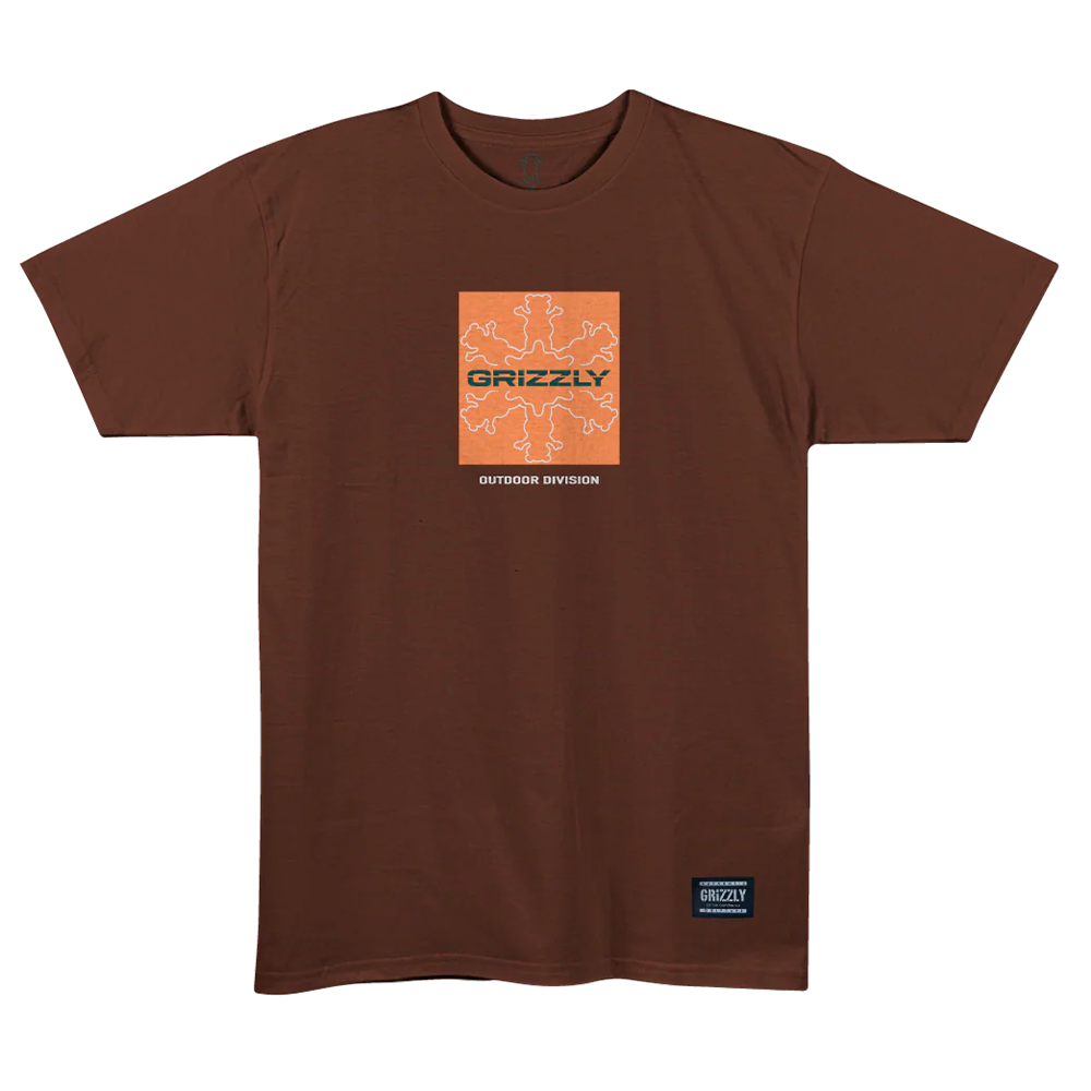 Camiseta Grizzly Box Outdoor Division Drift Chocolate