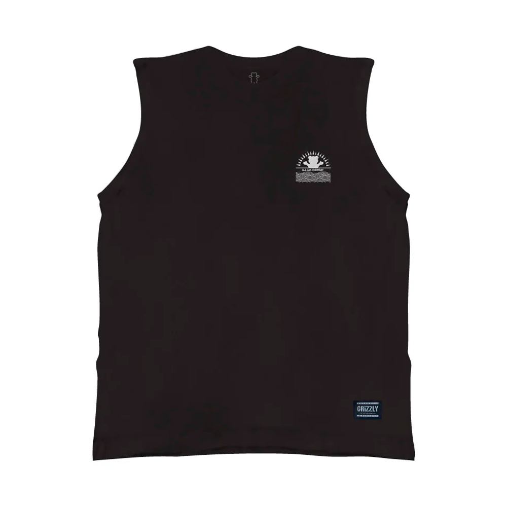 Camiseta Grizzly Tallest Pine Sleeve Less Preto