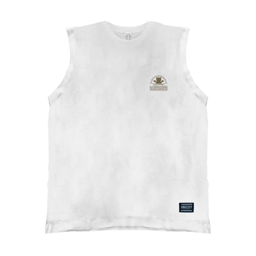 Camiseta Grizzly Tallest Pine Sleeve Less Branca