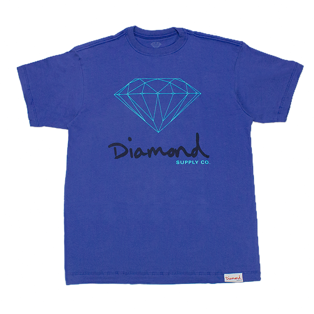 Camiseta Diamond OG Sign Azul