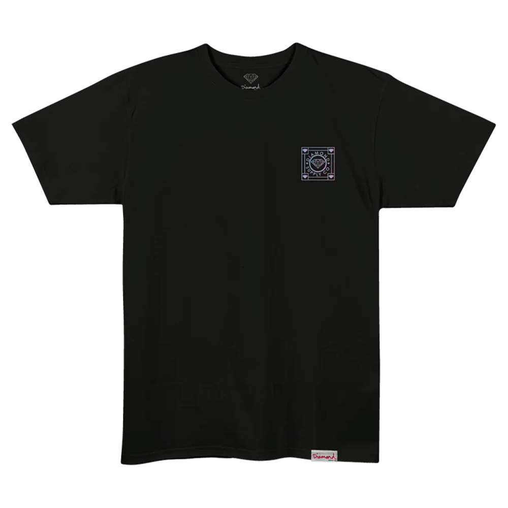 Camiseta Diamond All Over Gems Preto