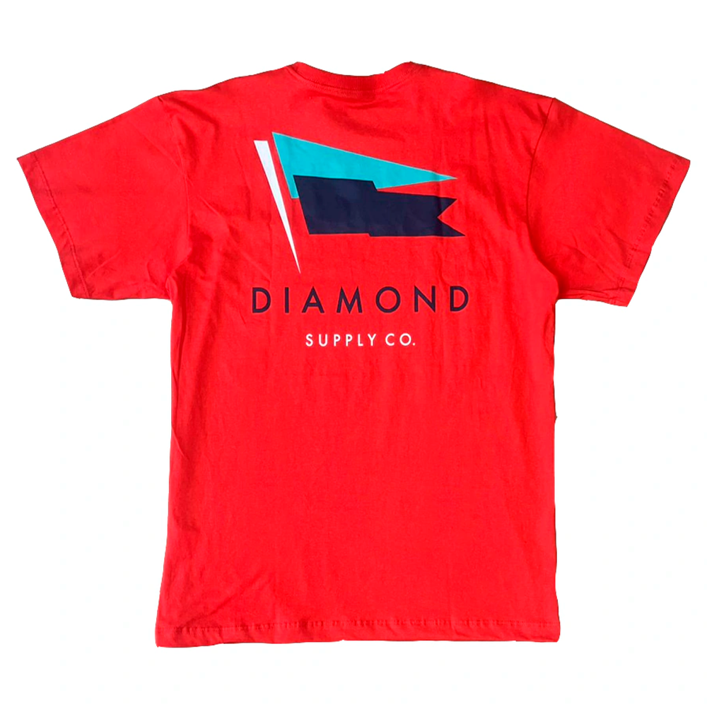 Camiseta Diamond Yacht Flag Vermelho