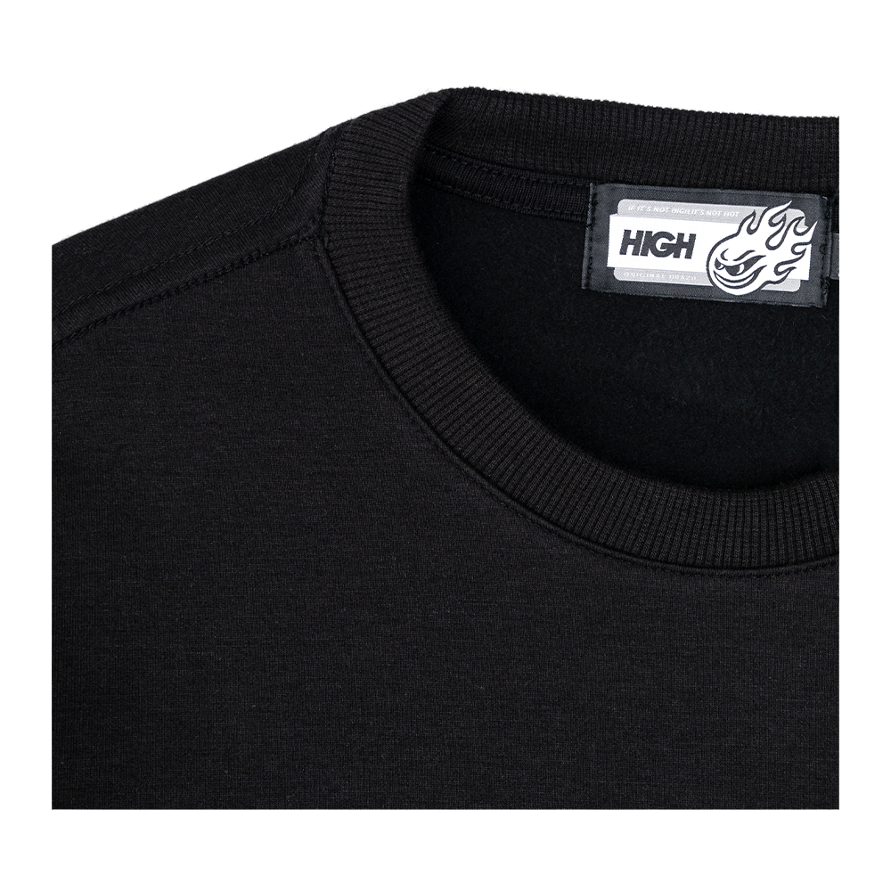 Moletom High Careca Interlock Preto