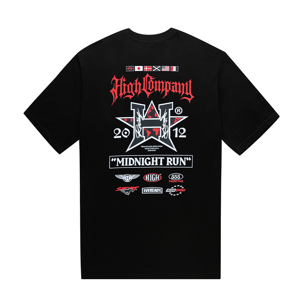 Camiseta High Midnight Run Preto