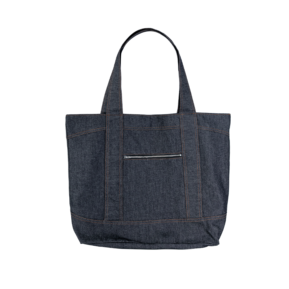 Bolsa High Tote Bag Raw Denim