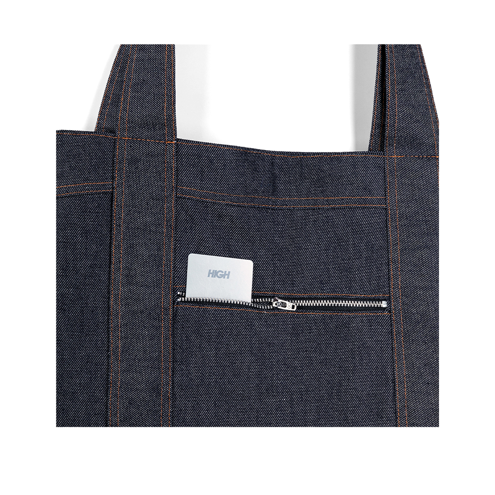 Bolsa High Tote Bag Raw Denim