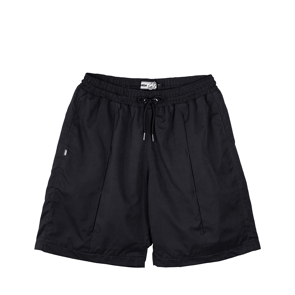 Shorts High Pleated Mesh Preto