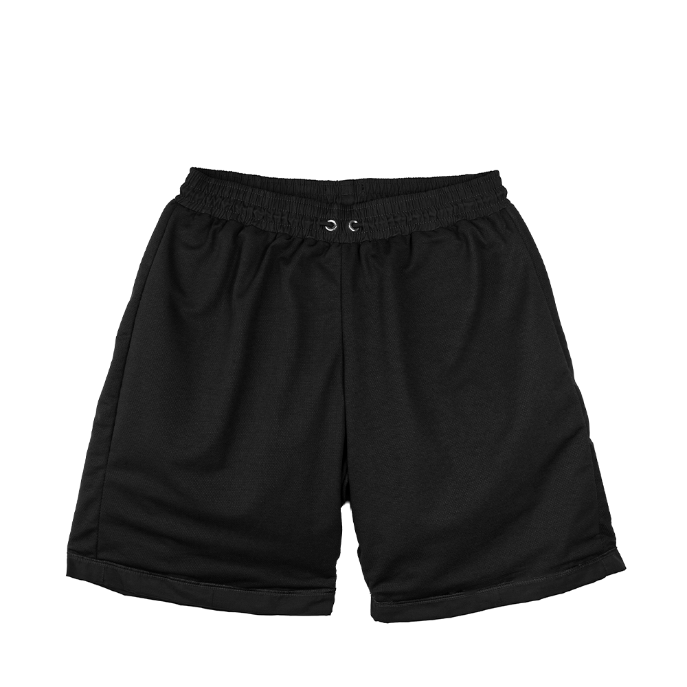 Shorts High Pleated Mesh Preto
