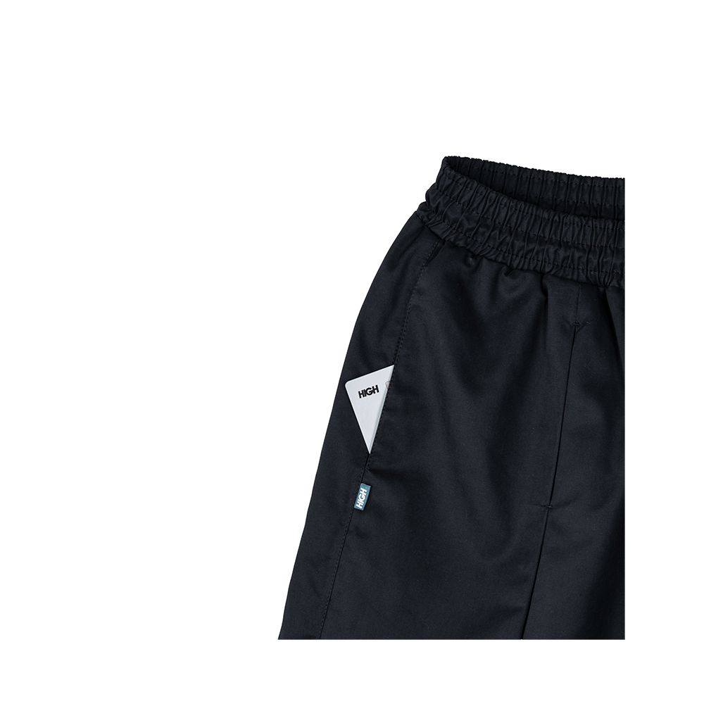 Shorts High Pleated Mesh Preto
