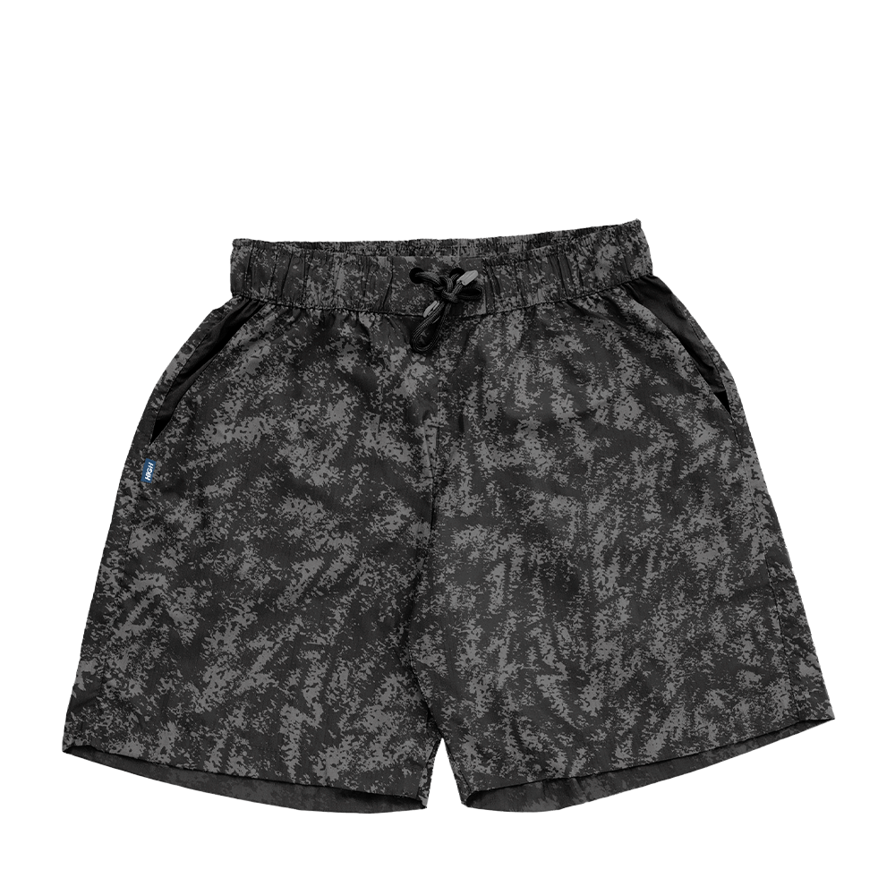 Shorts High  CinzaStatic Camo Sport